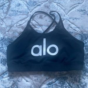 Black logo Alo bra.. size medium, no padding